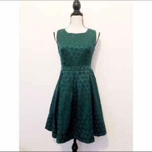 Polka dot green dress